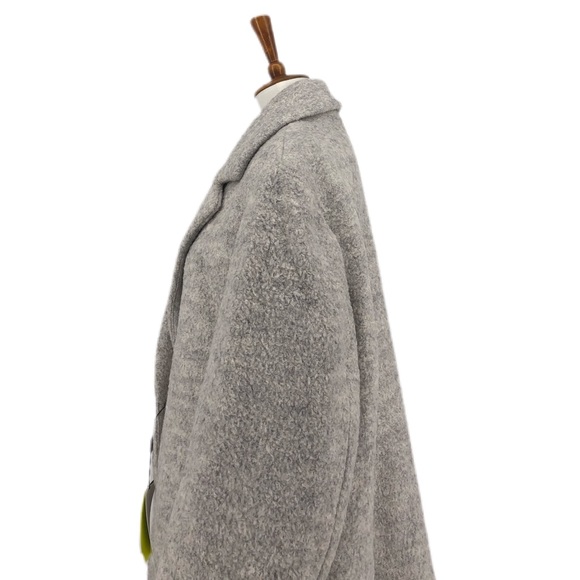 Marc New York Boucle Grey Wool Blend Jacket Coat - Picture 3 of 11